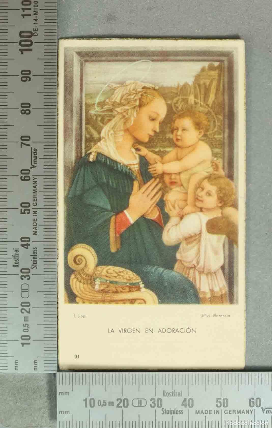 Postales: ESTAMPA. La Virgen con el Ni&ntilde;o y dos &Aacute;ngeles - COMUNION SAGRADO CORAZ&Oacute;N DE JES&Uacute;S TERUEL