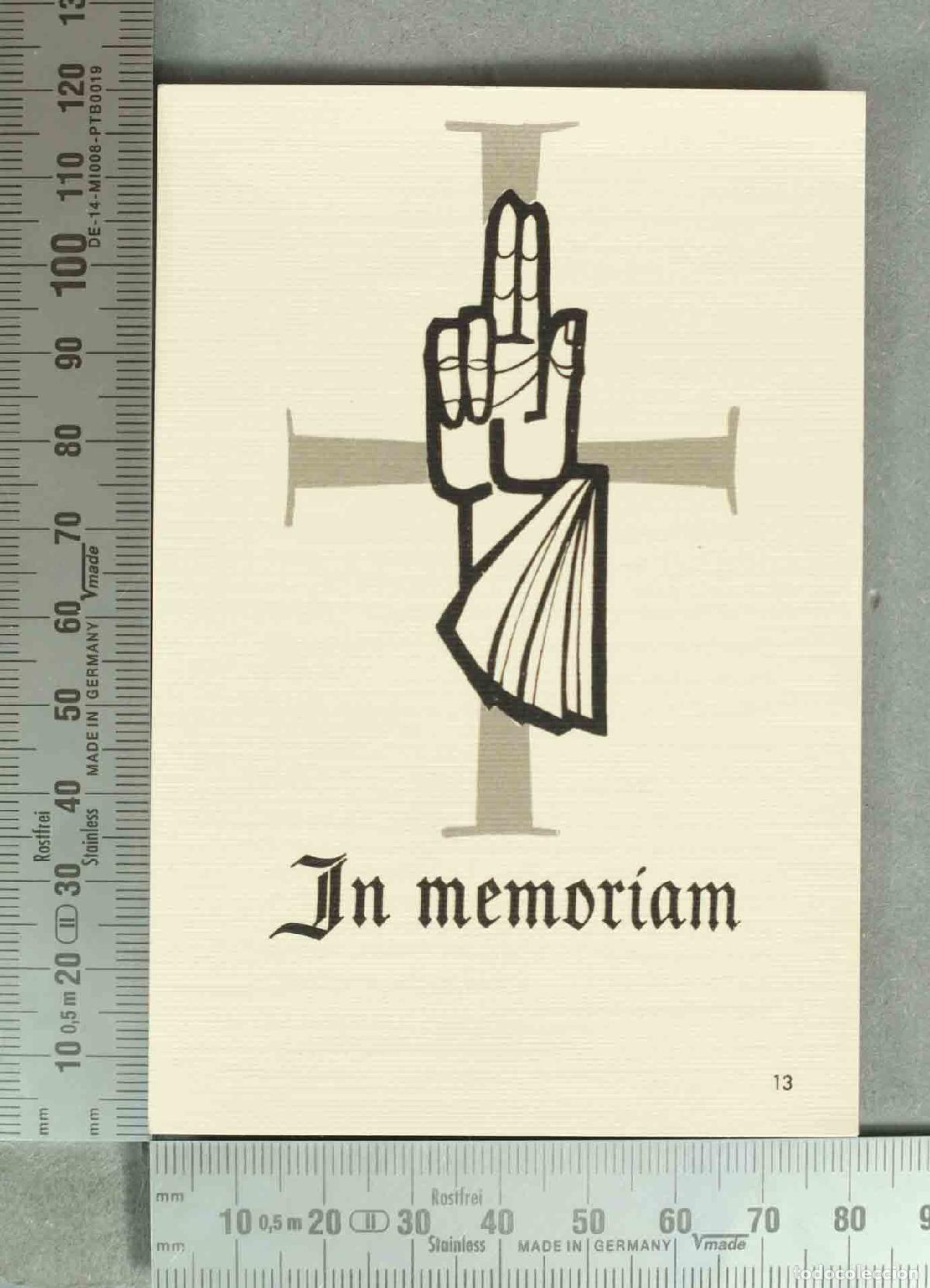 Postales: ESQUELA. In memoriam MADRID 1977 MUJER