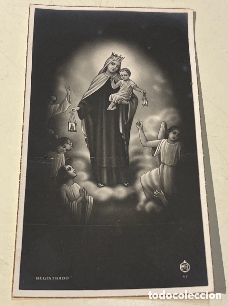Postales: Estampa Religiosa. Obituario. Totana. Murcia. 1945.
