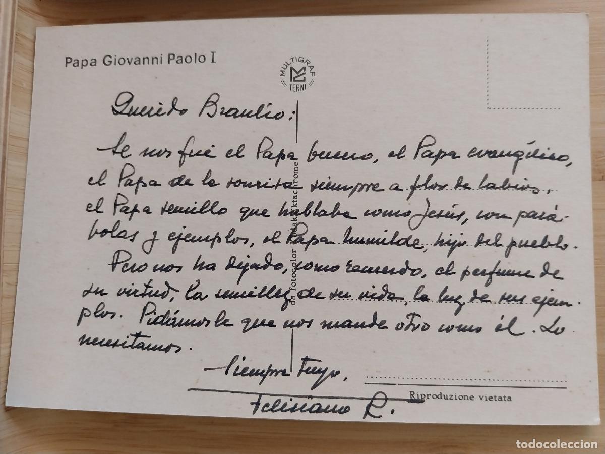 Postales: JUAN PABLO I POSTAL POSTAL ED MULTIGRAF * SIN CIRCULAR ** - Foto 2
