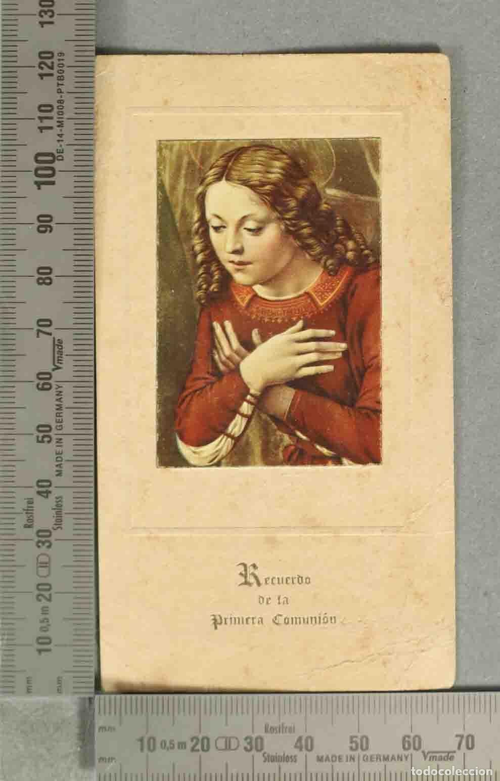 Cartoline: ESTAMPA. Recuerdo de la Primera Comuni&oacute;n