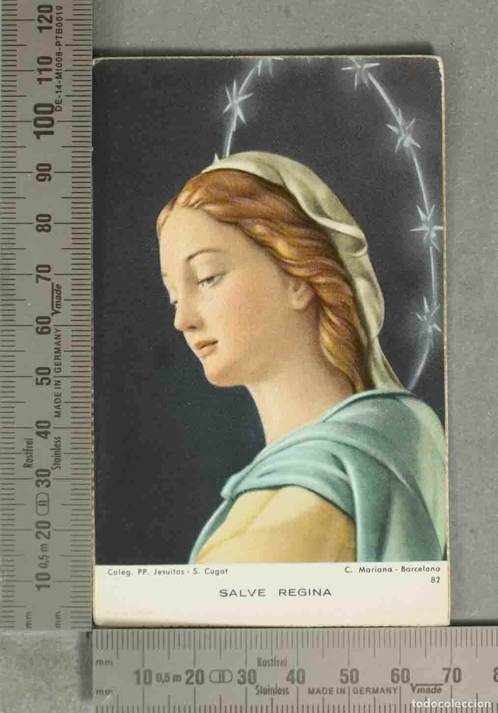 Postkarten: ESTAMPA. Virgen Mar&iacute;a - Salve Regina - Colegio PP. Jesuitas S. Cugat - C. Mariana