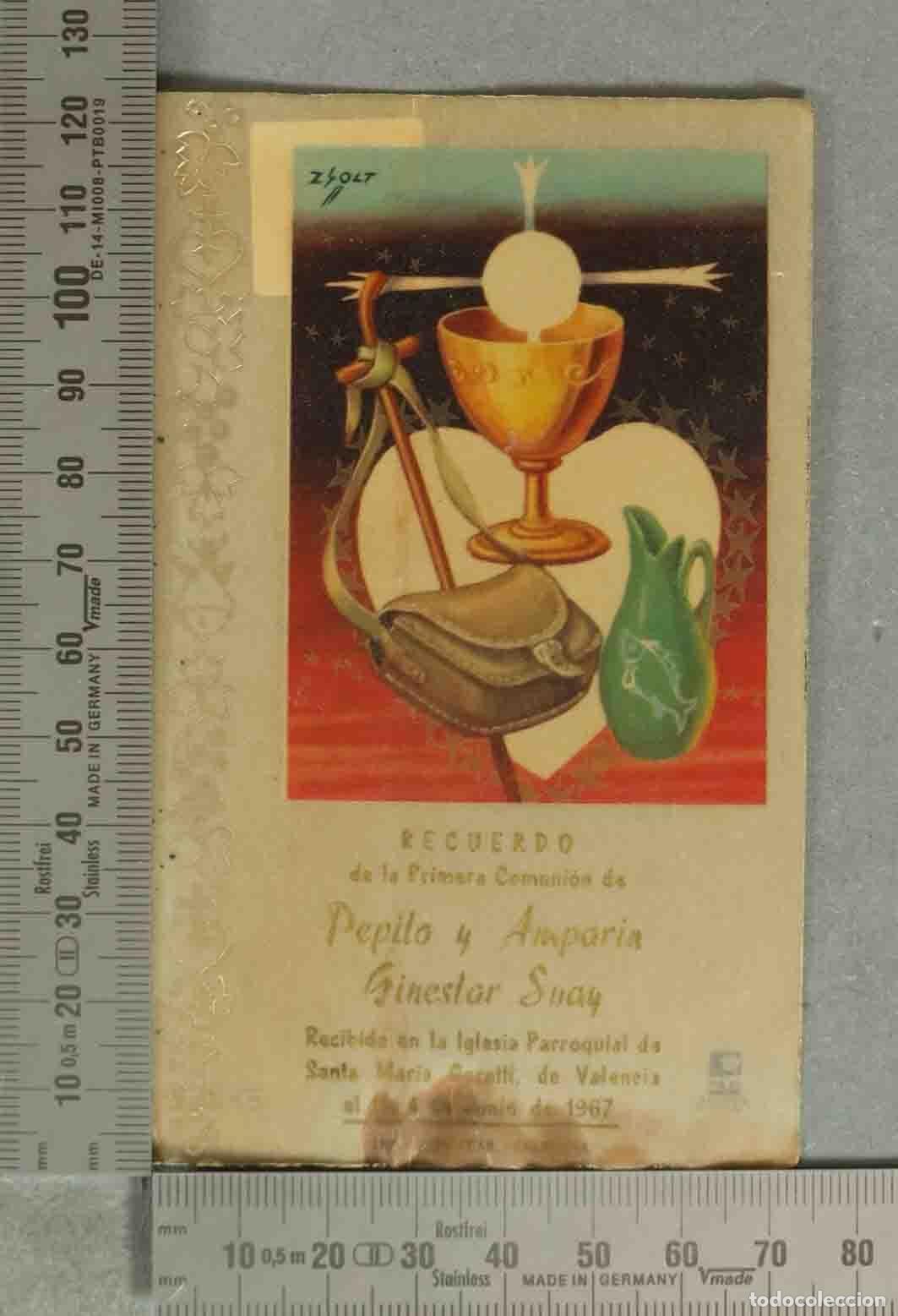 Cartes Postales: ESTAMPA. Recuerdo de la Primera Comuni&oacute;n -