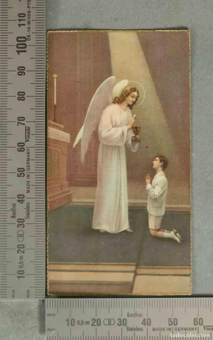 Postales: ESTAMPA. Angel de la Guarda - Recuerdo Primera Comunion San Miguel Arcangel de Burjasot 1934