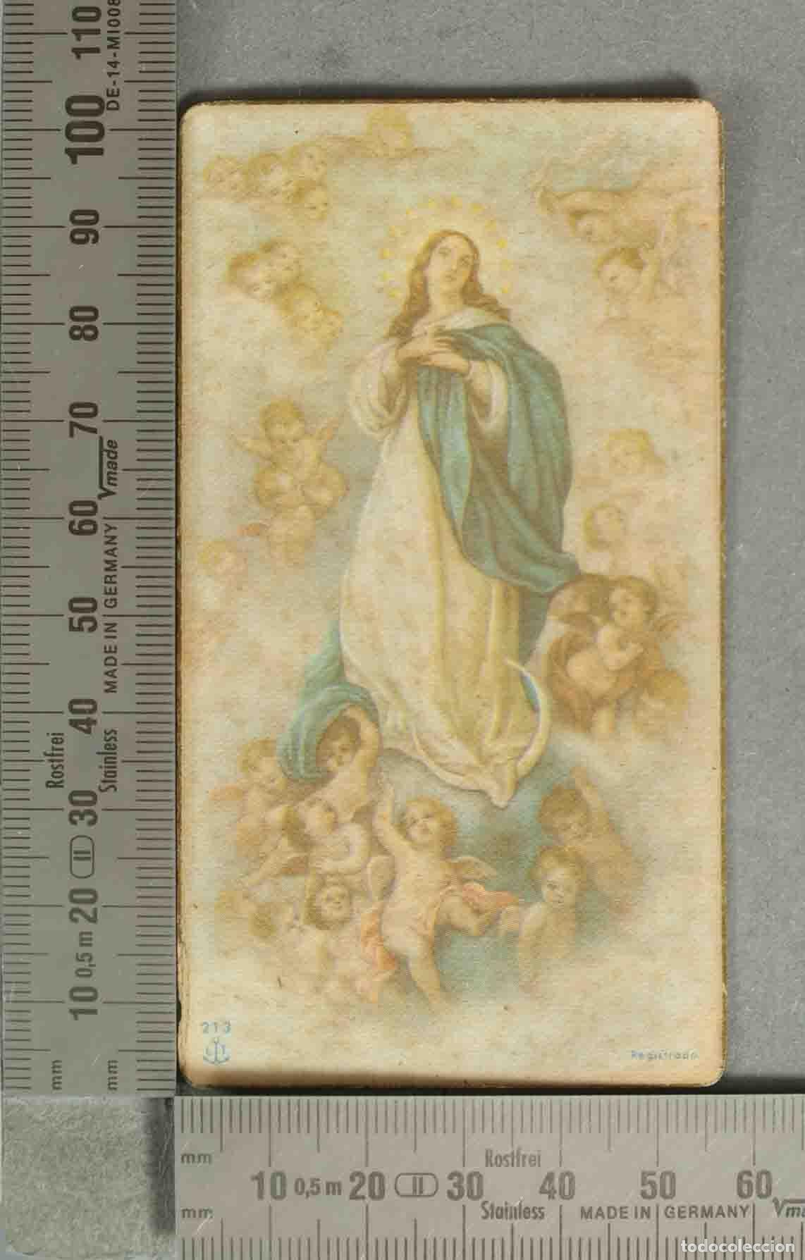 Postais: ESTAMPA. La Inmaculada Concepci&oacute;n - RECUERDO HIJAS DE MARIA PAIPORTA 1942 CLAVARIESAS