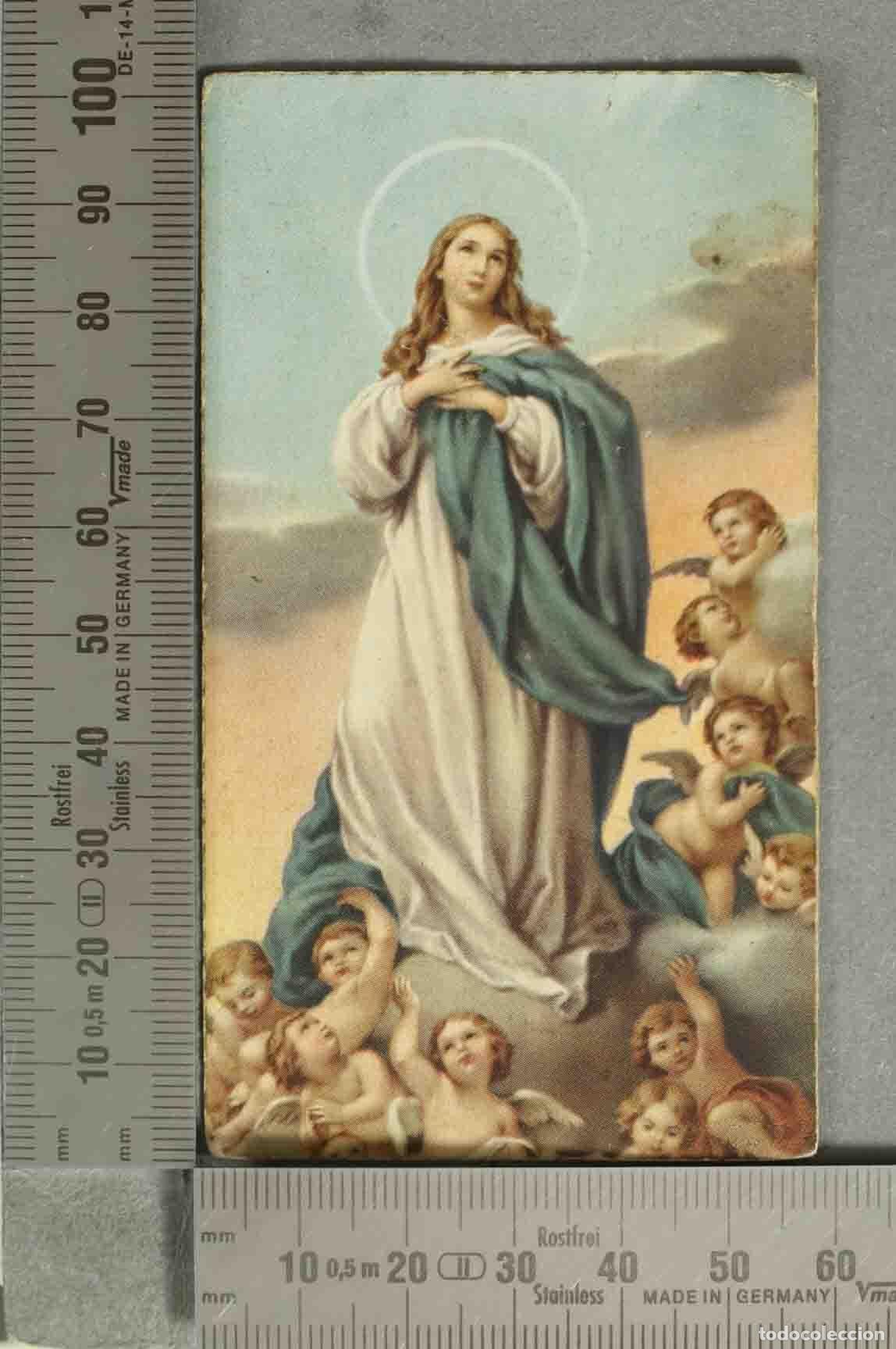 Postais: ESTAMPA. La Inmaculada Concepci&oacute;n. RECUERDO CLAVIERESAS VALENCIA 1959