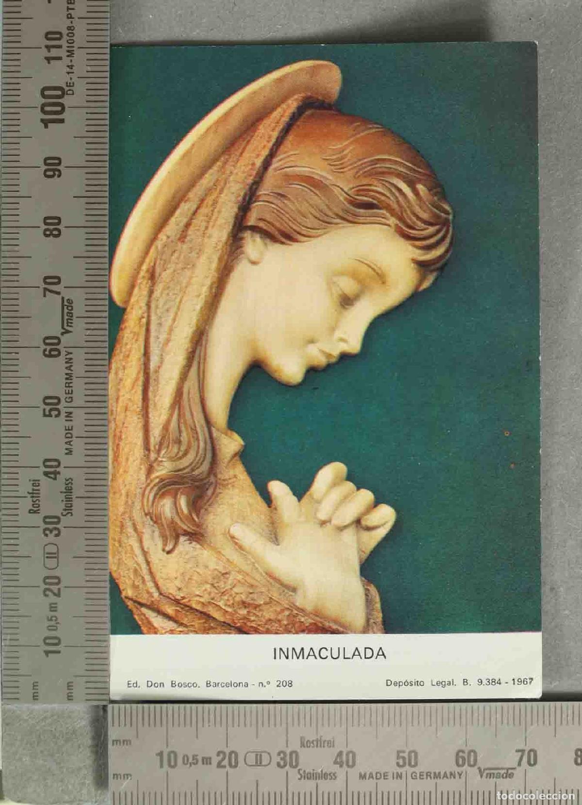 Postais: ESTAMPA. Relieve Virgen Mar&iacute;a rezando
