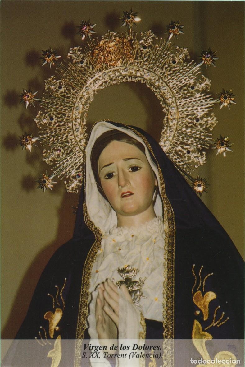 Postales: Tarjet&oacute;n. Virgen de los Dolores. S. XX. Torrent (Valencia)