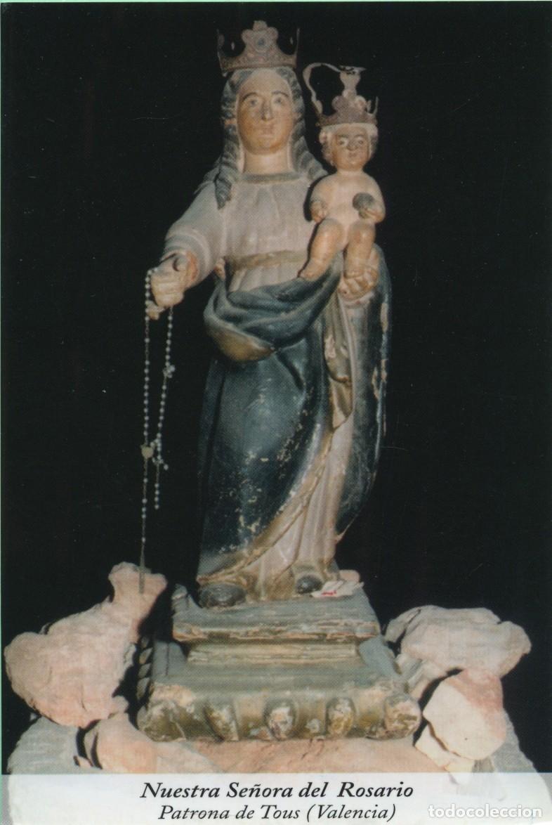 Postales: Tarjet&oacute;n. Nuestra Se&ntilde;ora del Rosario. Patrona de Tous (Valencia)
