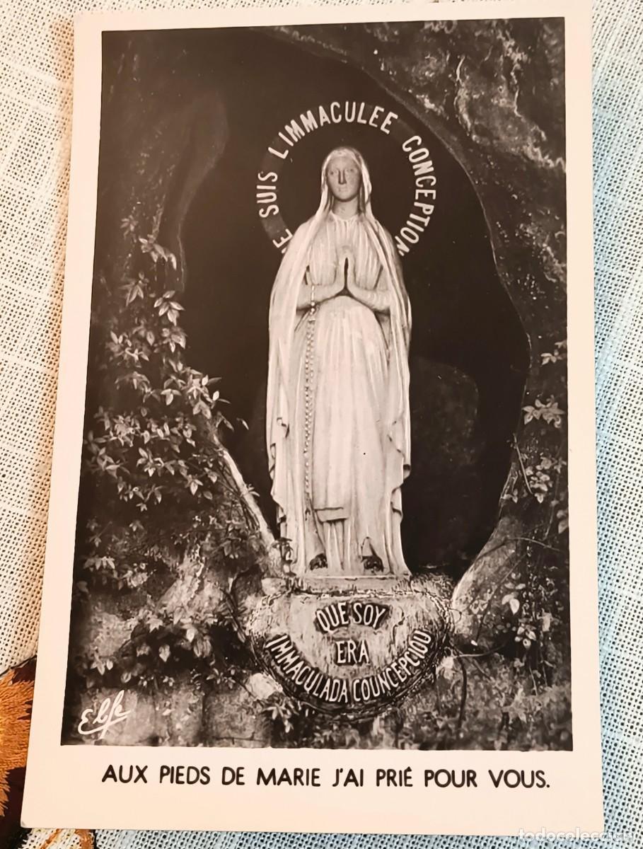 Postales: POSTAL FOTOGR&Aacute;FICA RELIGIOSA | VIRGEN DE LOURDES