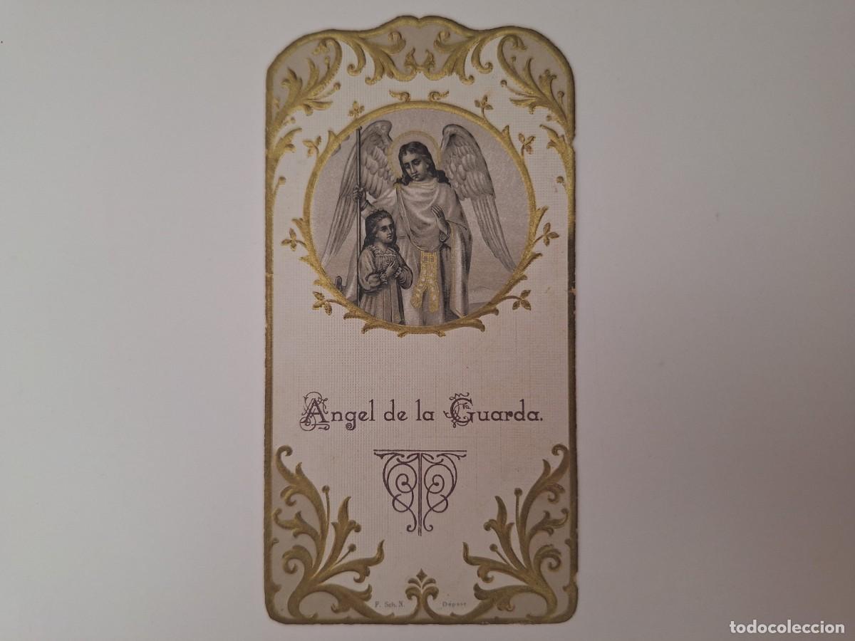Cartoline: ANTIGUA ESTAMPA RELIGIOSA TROQUELADA ANGEL DE LA GUARDA EST-13 RV
