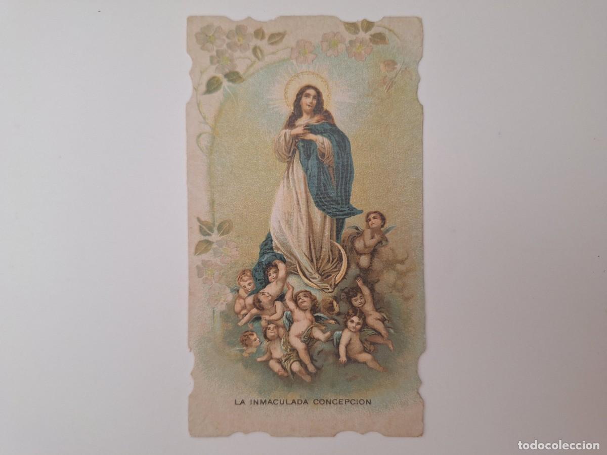 Postcards: ANTIGUA ESTAMPA RELIGIOSA LA INMACULADA CONCEPCION EST-24 RV TROQUELADA
