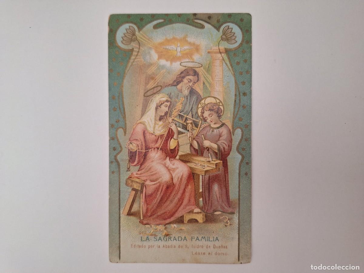 Postales: ANTIGUA ESTAMPA RELIGIOSA LA SAGRADA FAMILIA EST-28 RV RECUERDO VENTA DE BA&Ntilde;OS PALENCIA