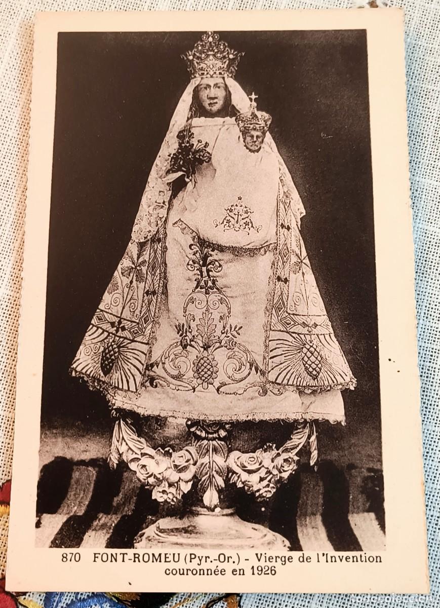 Postales: POSTAL DE VIRGEN | VIERGE DE L' INVENTION COURONN&Eacute;E / FONT-ROMEU