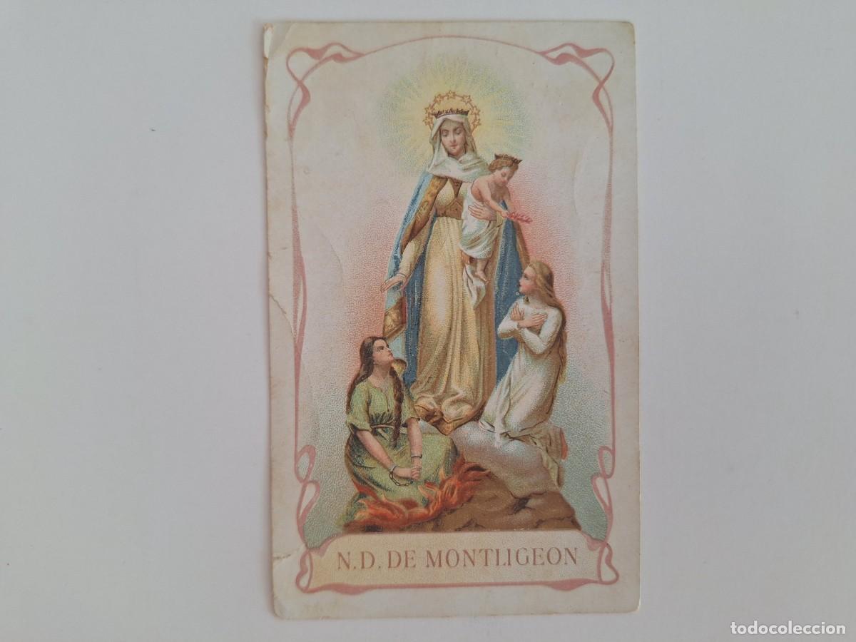 Cartes Postales: ANTIGUA ESTAMPA RELIGIOSA NUESTRA SE&Ntilde;ORA LIBERTADORA DE MONTLIGEON EST-29 RV