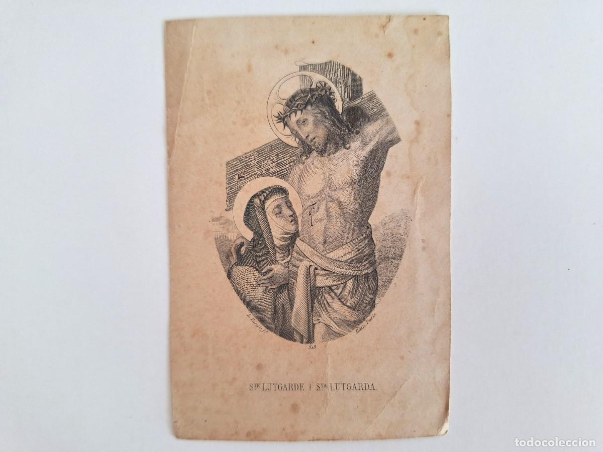 Postales: ANTIGUA ESTAMPA RELIGIOSA SANTA LUGARDA EST-38 RV