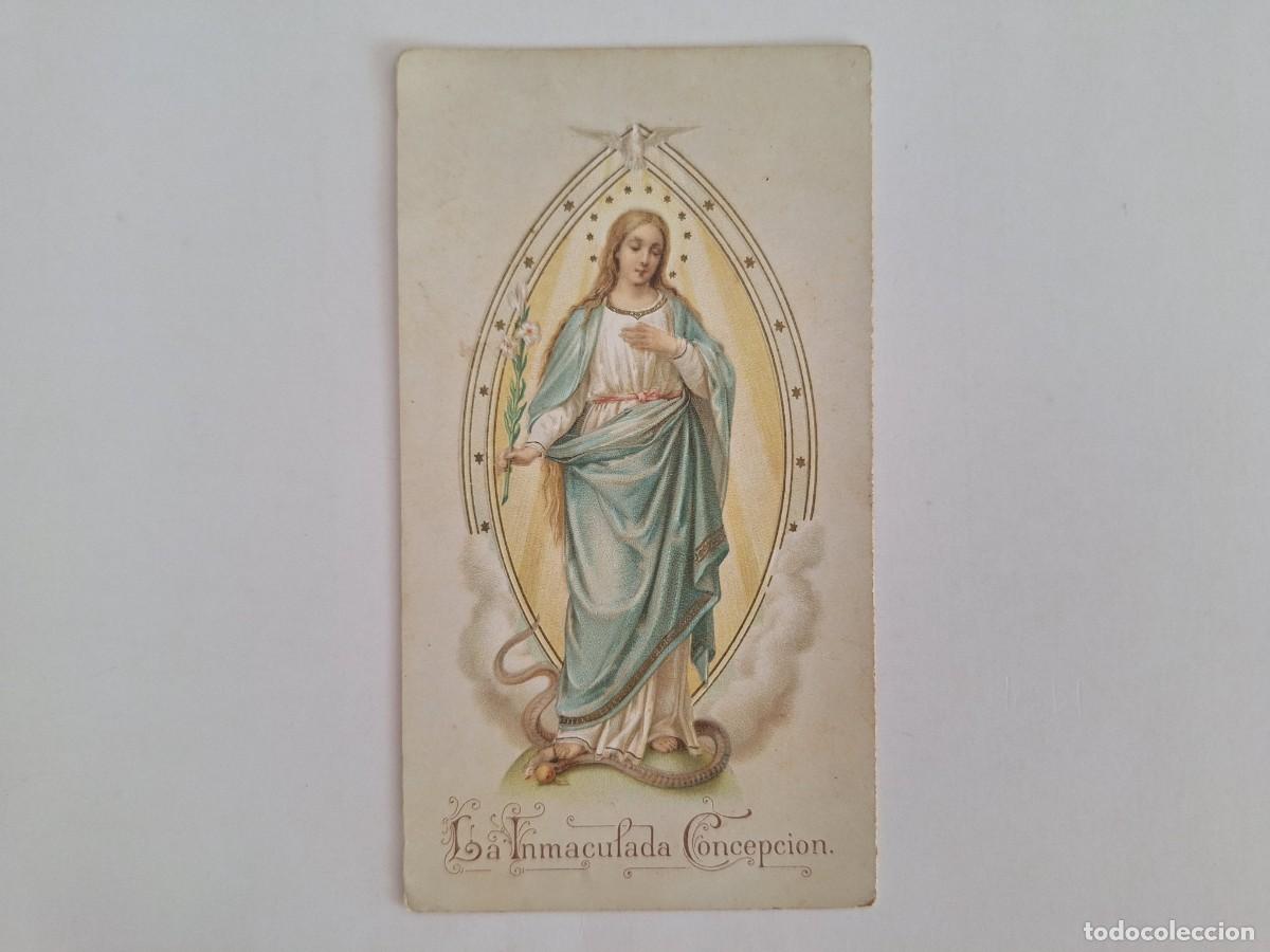 Postales: ANTIGUA ESTAMPA RELIGIOSA LA INMACULADA CONCEPCION EST-39 RV