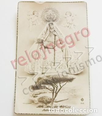 Postales: ANTIGUA ESTAMPA RELIGIOSA - NTRA. SRA. DE &Aacute;FRICA - PATRONA DE CEUTA RELIGI&Oacute;N CRISTIANA RECUERDO 1946