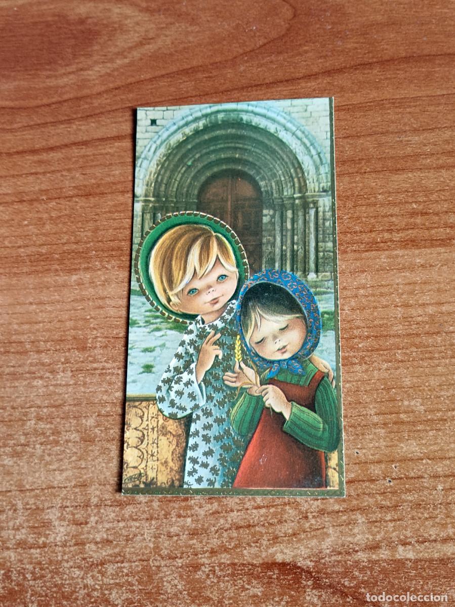 Postales: Estampa religiosa, recordatorio de Primera Comuni&oacute;n del a&ntilde;o 1968