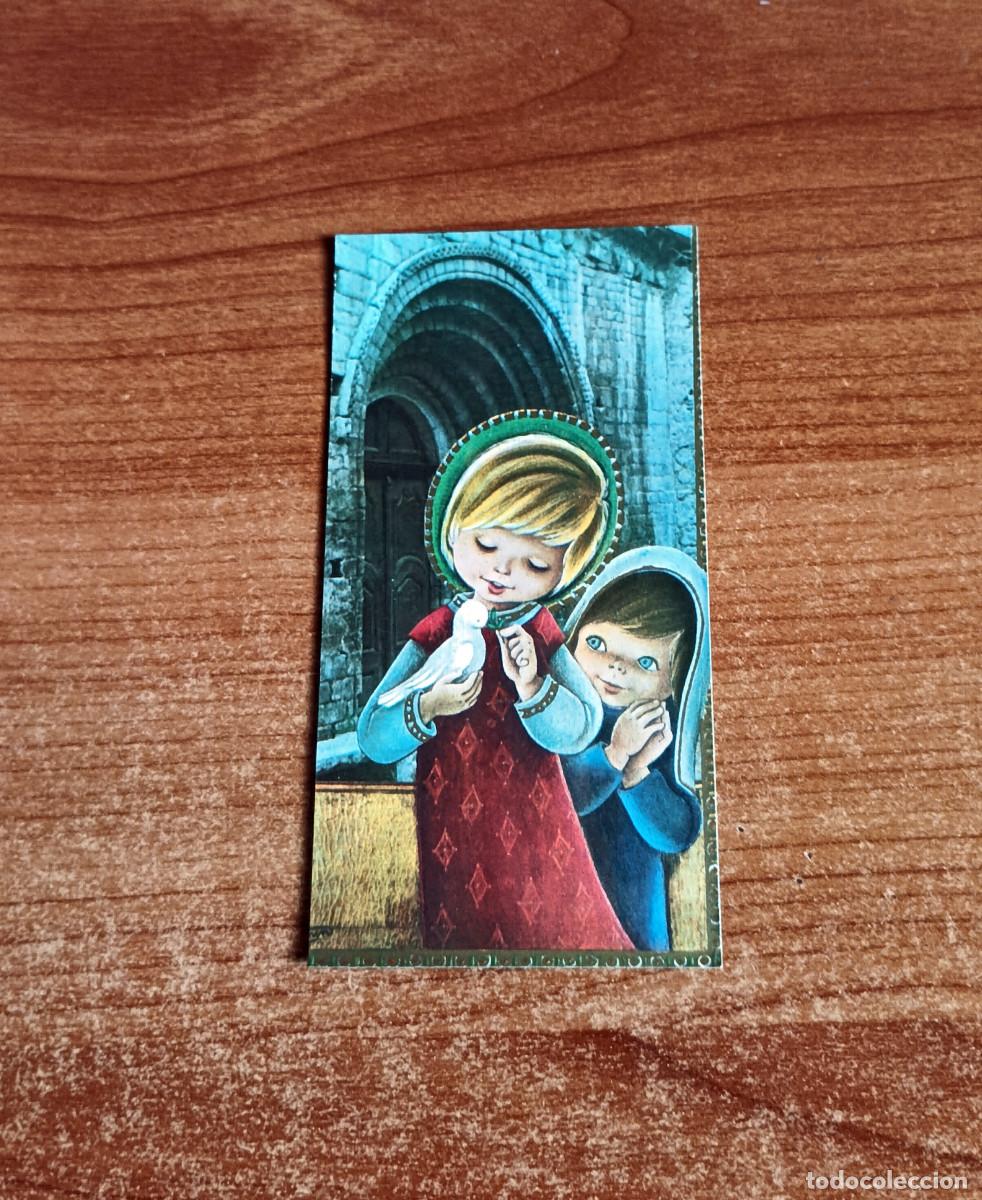 Postales: Estampa religiosa, recordatorio de Primera Comuni&oacute;n del a&ntilde;o 1968