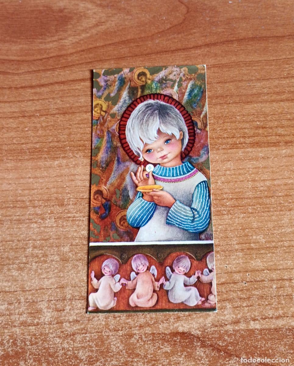 Postales: Estampa religiosa, recordatorio de Primera Comuni&oacute;n del a&ntilde;o 1968