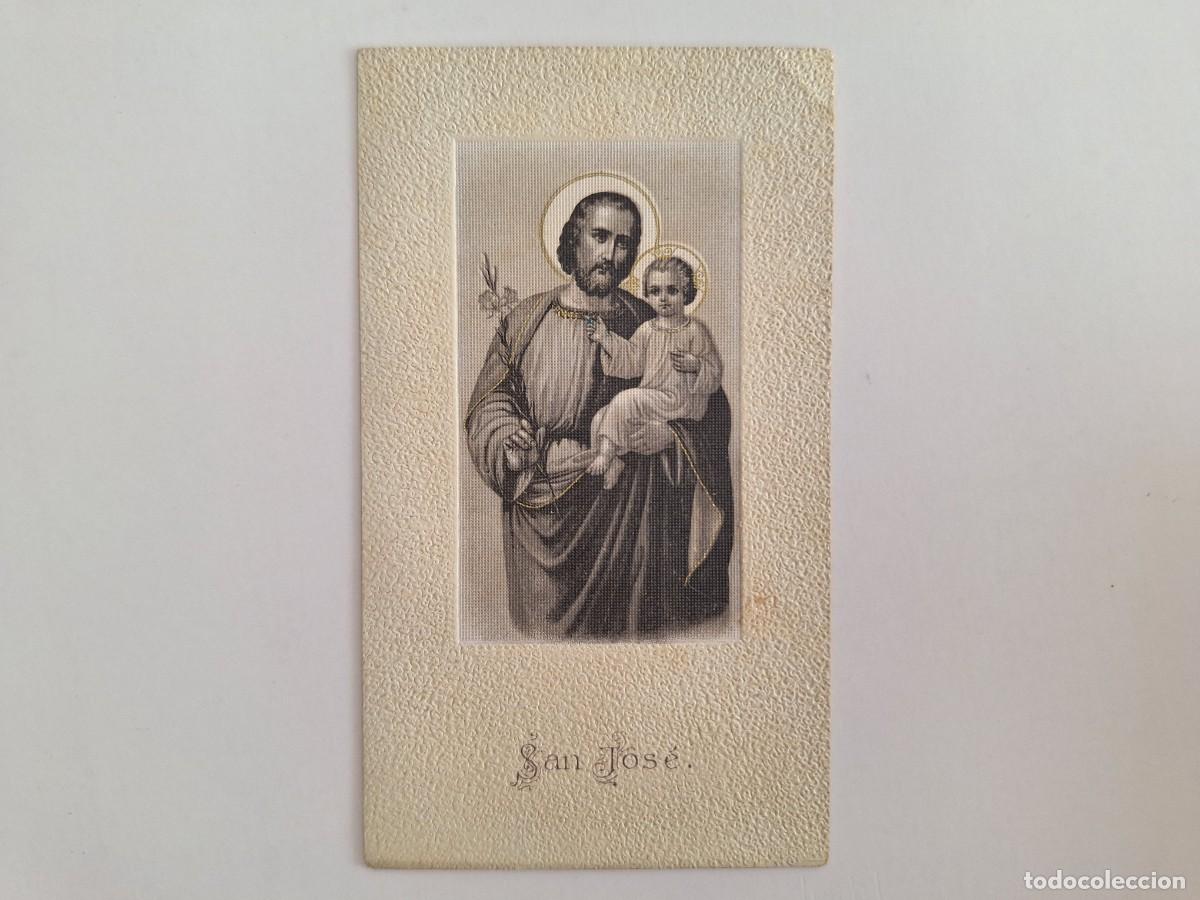 Postales: ANTIGUA ESTAMPA RELIGIOSA SAN JOSE EST-58 RV