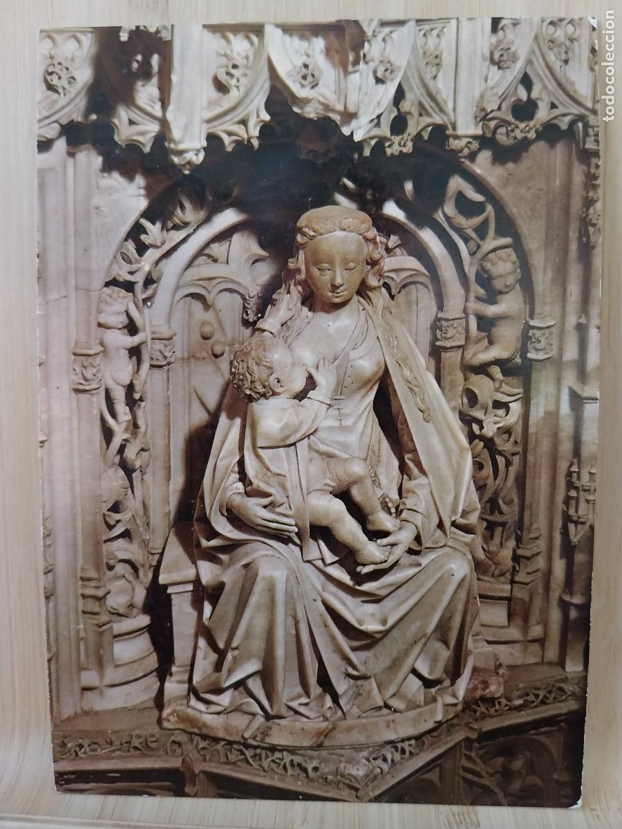 Postales: VIRGEN AMAMANTANDO NI&Ntilde;O MIRAFLORES BURGOS ED FISA 9 SC ORIGINAL