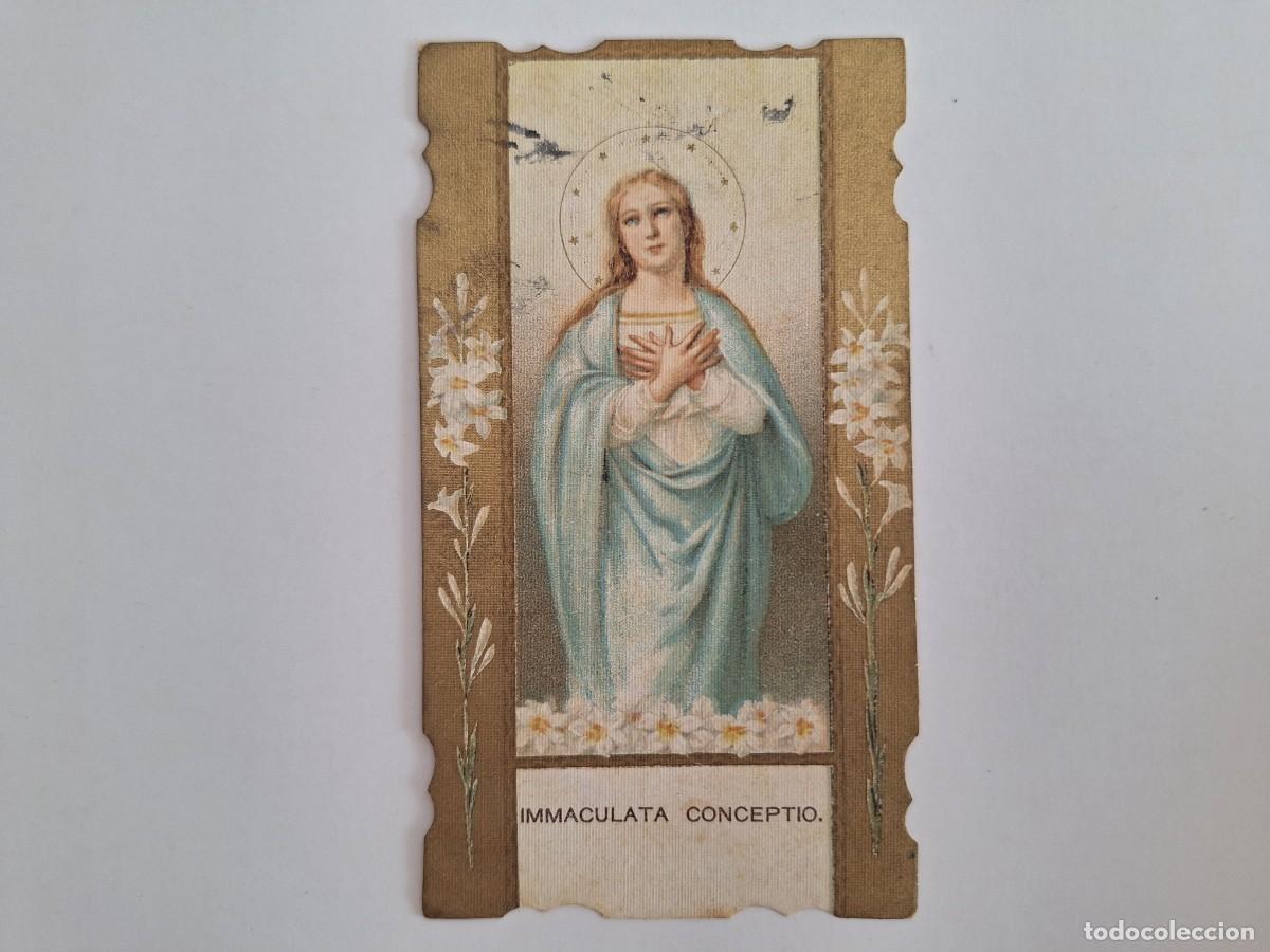 Postales: ANTIGUA ESTAMPA RELIGIOSA INMACULATA CONCEPTIO FIESTA CLAVARIESAS FUENTE HIGUERA 1918 EST-66 RV
