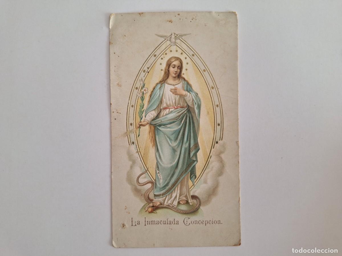 Postales: ANTIGUA ESTAMPA RELIGIOSA LA INMACULADA CONEPCION EST-68 RV CROMOLITOGRAFIA