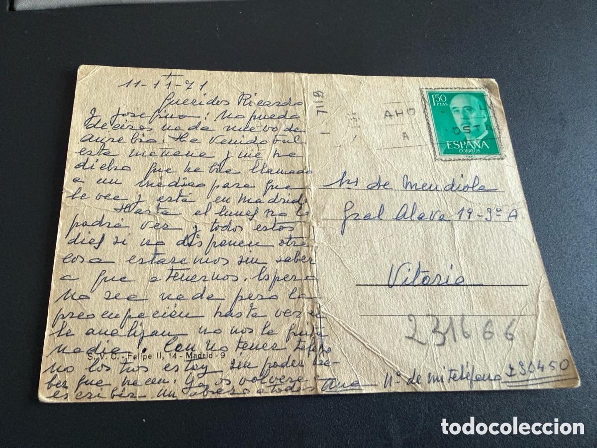Postales: Postal Religiosa. 1971 - Foto 2