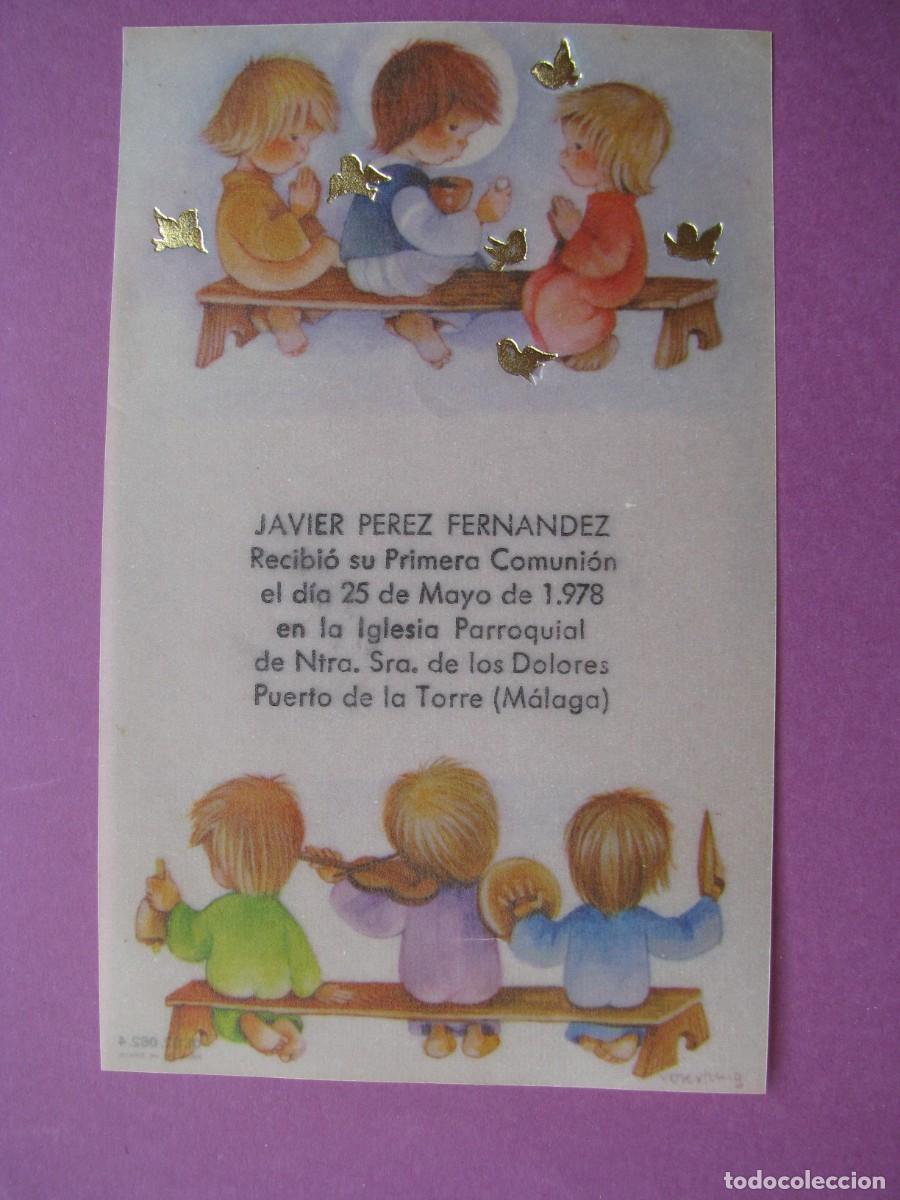 Postales: RECORDATORIO DE LA PRIMERA COMUNI&Oacute;N. IL. ROSER PUIG. PUERTO DE LA TORRE. 12X7,5 CM