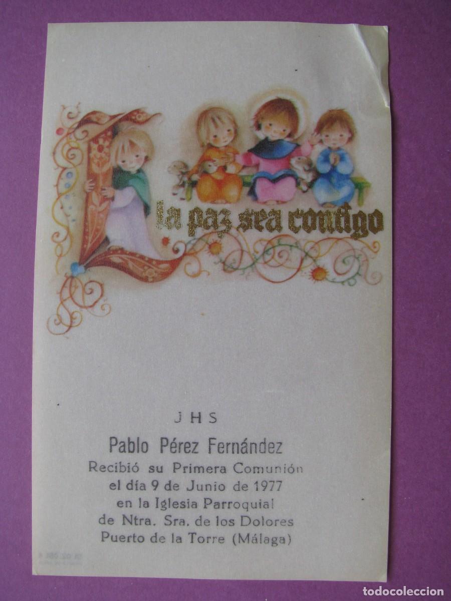 Postales: RECORDATORIO DE LA PRIMERA COMUNI&Oacute;N. IL?. PUERTO DE LA TORRE. 1977. 12X7,5 CM