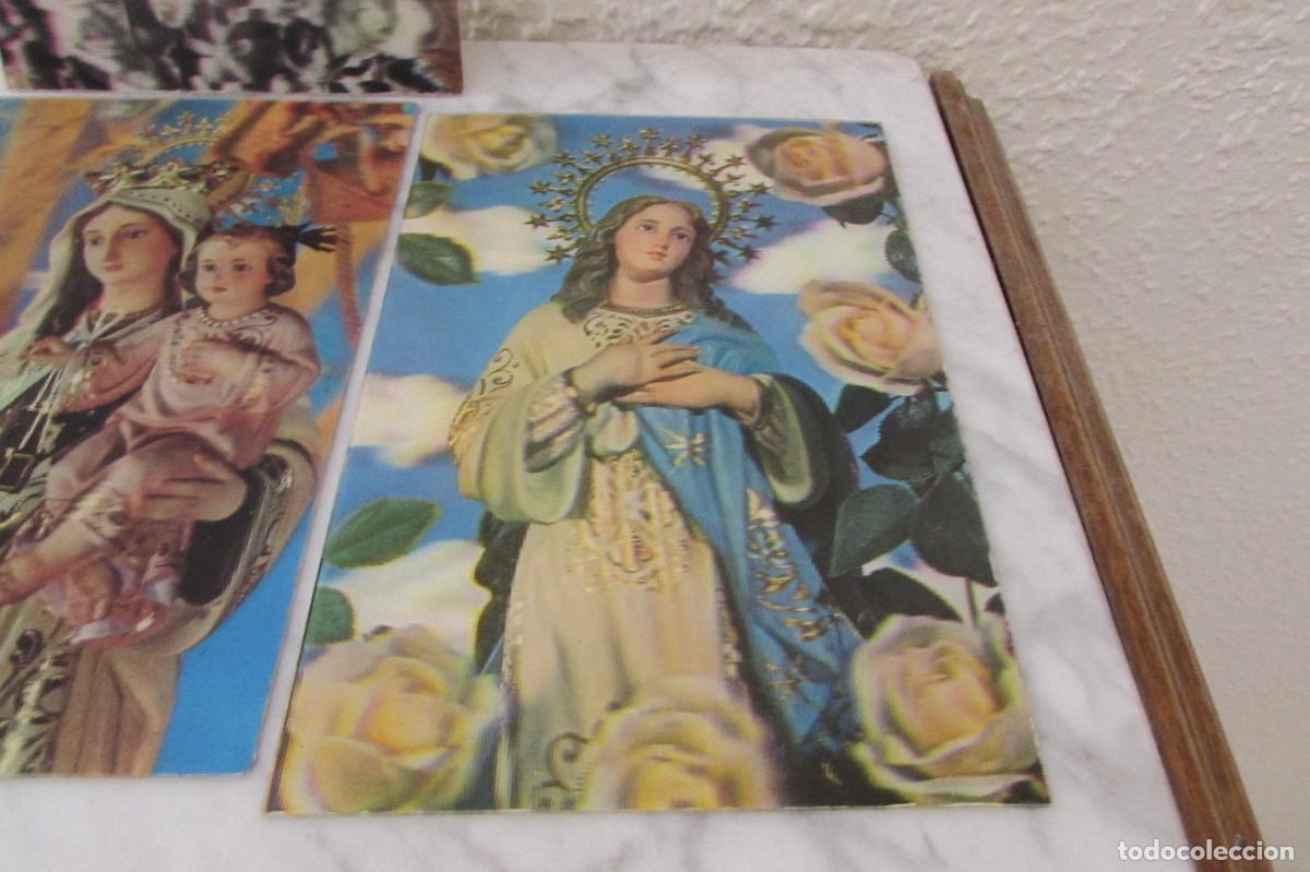 Postales: LOTE 4 POSTALES RELIGIOSAS EN 3D - Foto 2