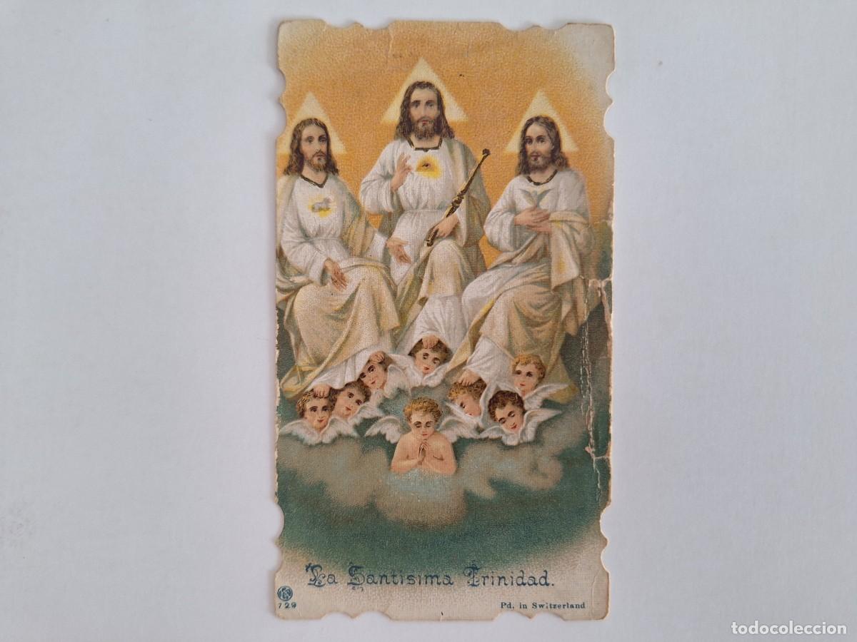 Postales: ANTIGUA ESTAMPA RELIGIOSA LA SANTISIMA TRINIDAD EST-144 RV