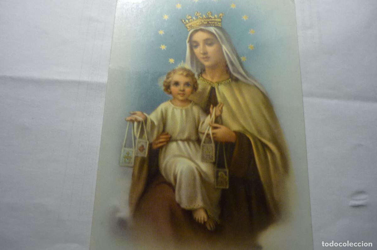 Postales: postal virgen del carmen circulada