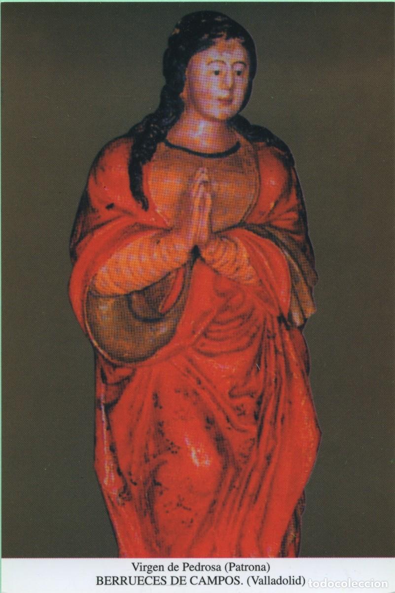 Postales: Tarjet&oacute;n. Virgen de Pedrosa. (Patrona). BERRUECES DE CAMPOS. (Valladolid)