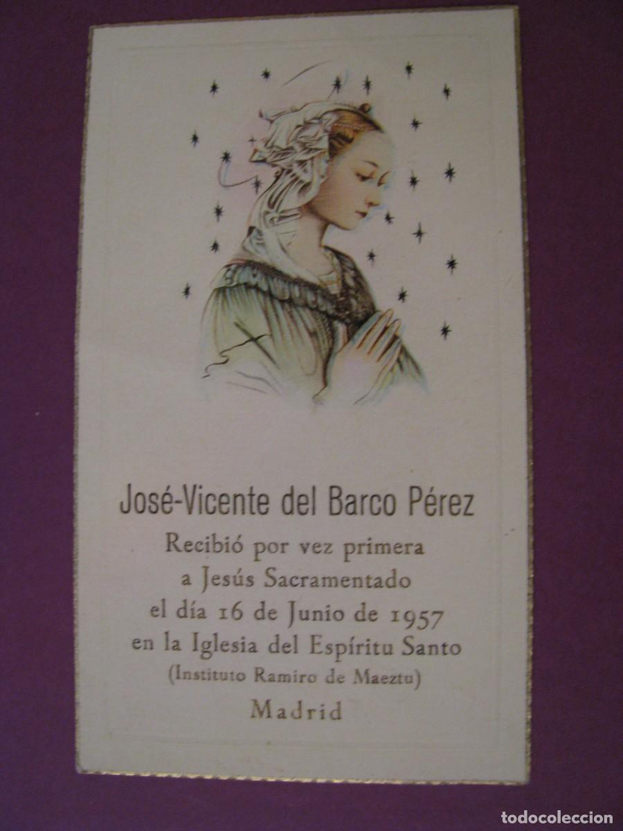 Postales: RECORDATORIO DE LA PRIMERA COMUNI&Oacute;N. IL? MADRID 1957. 11X6,5 CM