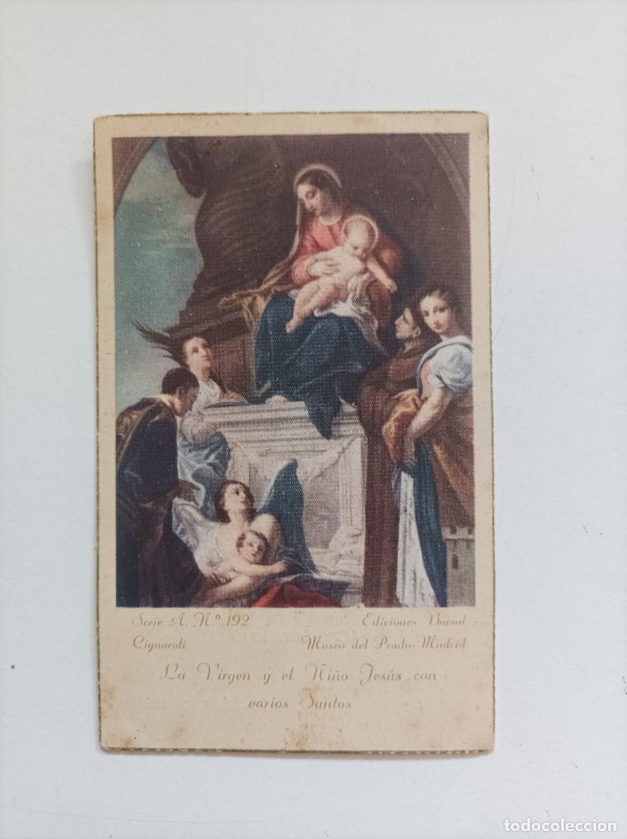 Cartes Postales: Estampa de recuerdo de cumplimiento pascual de la Cofrad&iacute;a California de Cartagena de 1967.
