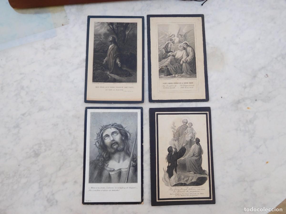 Postales: Loe de 4 esquelas antiguas a&ntilde;os 1899 1908 1909 1917
