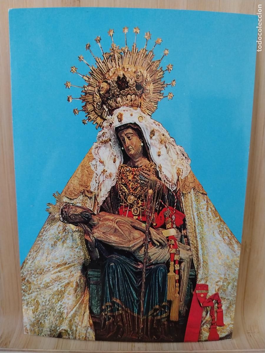 Postales: VIRGEN DE AFRICA NTRA SRA CEUTA MANTO DORADO ED GARRABELLA 17 SC ORIGINAL FONDO AZUL