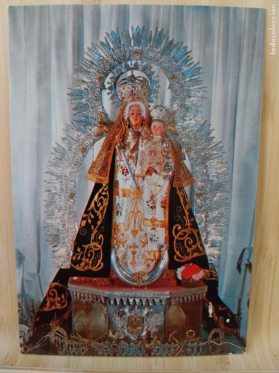Postales: NAVAS DE SAN JUAN VIRGEN DE LA ESTRELLA NTRA SRA ED VISTABELLA 1 SC ORIGINAL MANTO OSCURO
