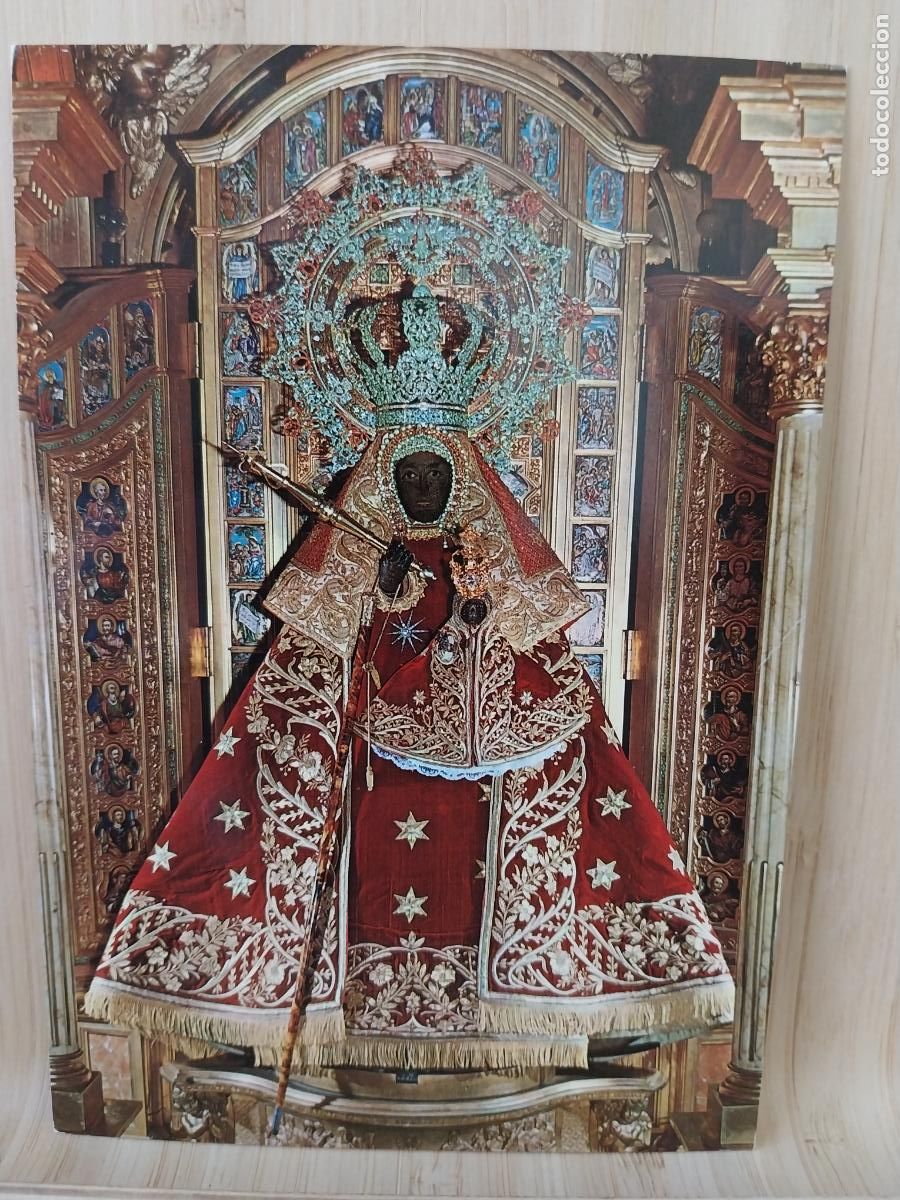 Postales: VIRGEN GUADALUPE NTRA SRA ED GARRABELLA 59 SC ORIGINAL CORONADA MANTO ROJO EXTREMADURA