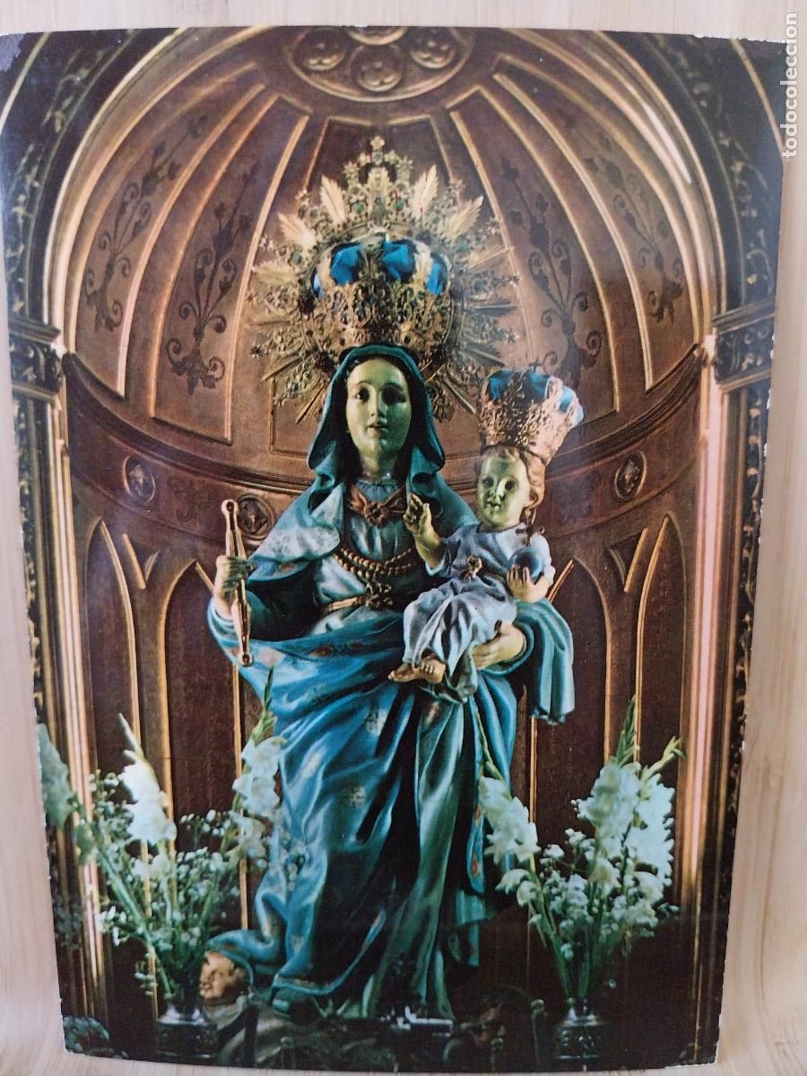 Postales: VIRGEN BLANCA NTRA SRA VITORIA ED ARRIBAS 2006 SC ORIGINAL CORONADA MANTO DORADO