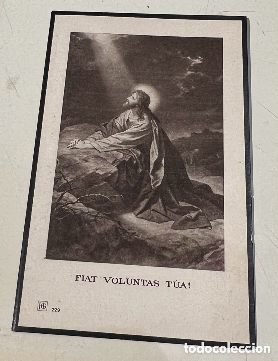 Postales: Estampa Religiosa. Obituario. Totana. Murcia. 1927.