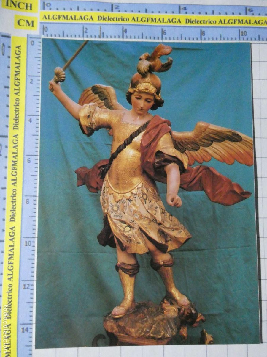 Postales: POSTAL RELIGIOSA SEMANA SANTA. M&Aacute;LAGA MUSEO ARTE SACRO ABAD&Iacute;A SANTA ANA. SAN MIGUEL ARC&Aacute;NGEL. 1442