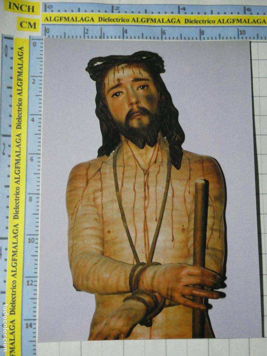 Postales: POSTAL RELIGIOSA SEMANA SANTA. M&Aacute;LAGA MUSEO ARTE SACRO ABAD&Iacute;A SANTA ANA. ECCE HOMO MENA. 1444