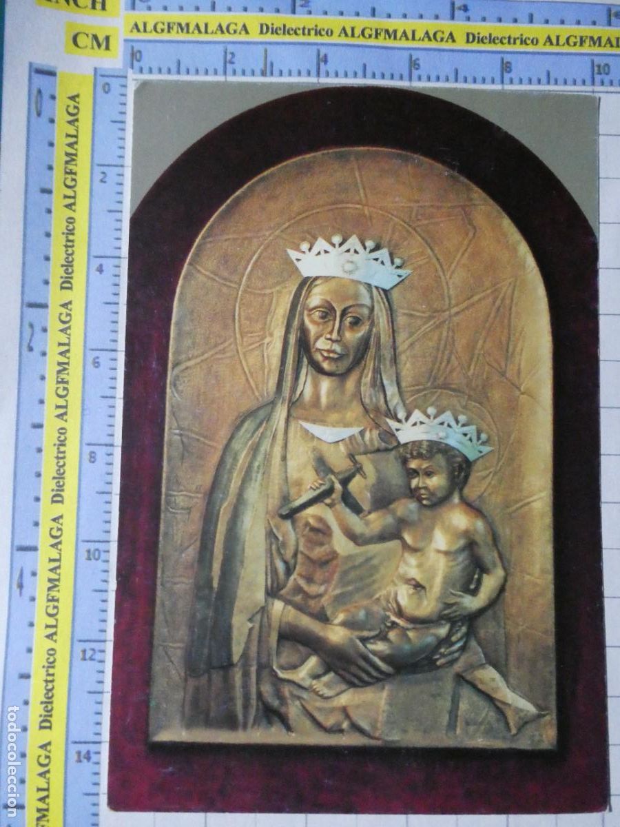 Postales: POSTAL RELIGIOSA SEMANA SANTA. MADONNA DI LORETO INCORONATA AEROPUERTO MIL&Aacute;N ITALIA. 1450