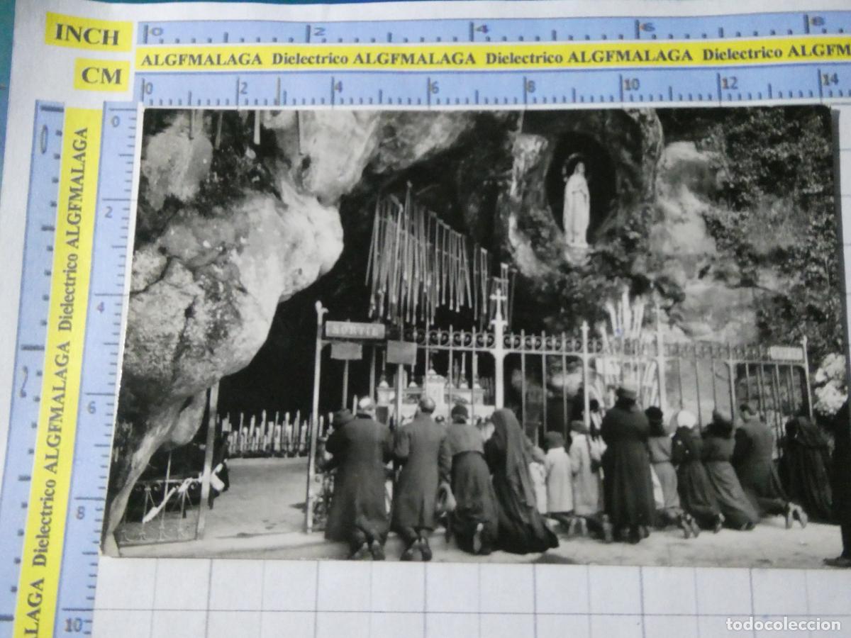 Postales: POSTAL RELIGIOSA SEMANA SANTA. FELIGRESES REZOS VIRGEN DE LOURDES FRANCIA. 1474