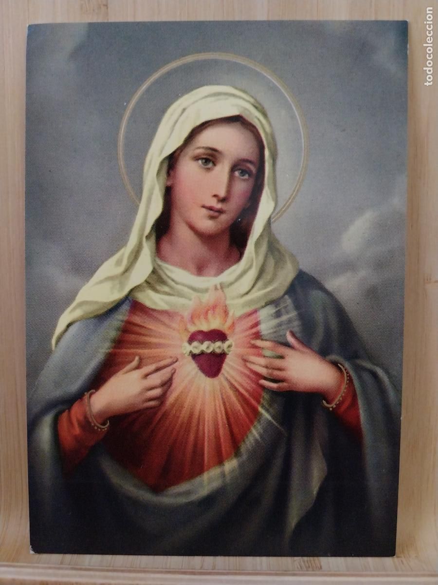 Postales: SAGRADO CORAZON DE MARIA ED SANCTUS 34 SC ORIGINAL A&Ntilde;O 1970