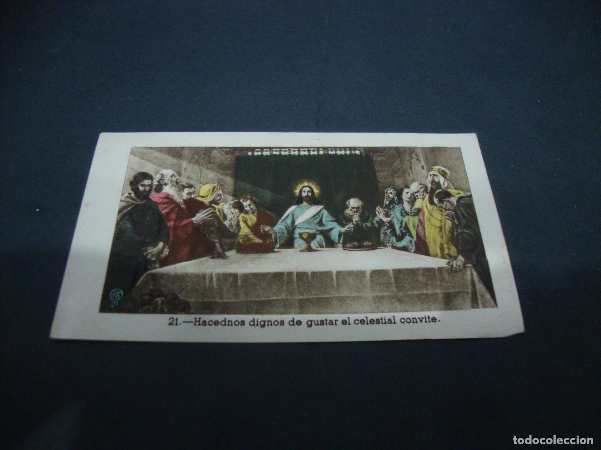 Postkarten: ANTIGUA ESTAMPA RELIGIOSA HACEDNOS DIGNOS DE GUSTAR EL CELESTIAL CONVITE